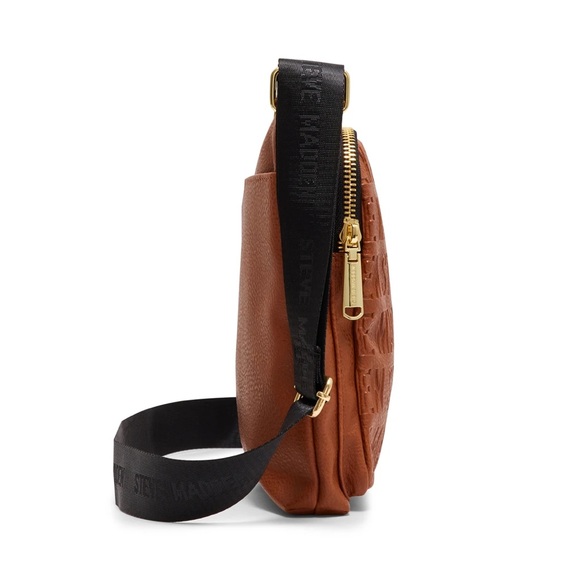Steve Madden Cognac Logo Crossbody Bag - Picture 3 of 11